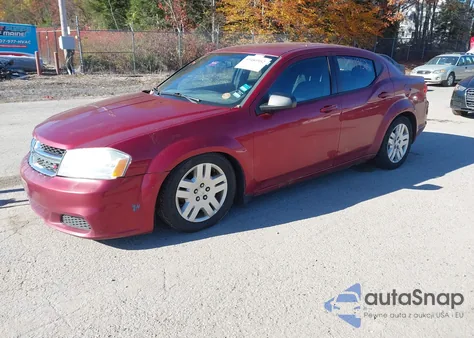 2014 Dodge Avenger Se из США, поврежденный, VIN 1C3CDZAB6EN196319